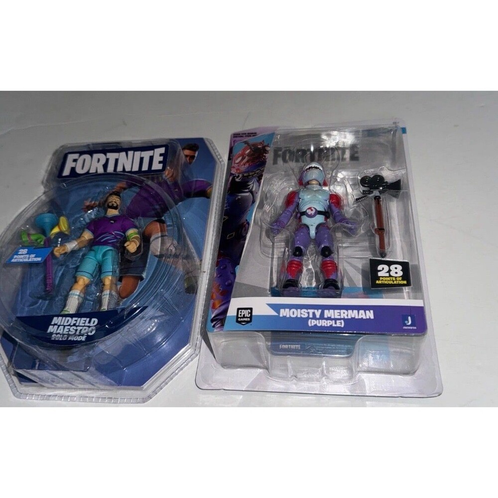 Fortnite Lot Epic Jazzwares Maestro Moisty Merman Midfield Purple Solo Mode